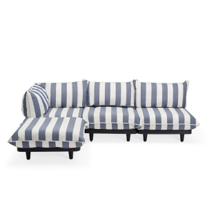 Paletti, Modulares Lounge System - stripes ocean blue