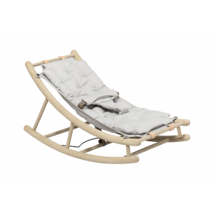 Wood Baby- und Kleinkindwippe-Eiche/grau