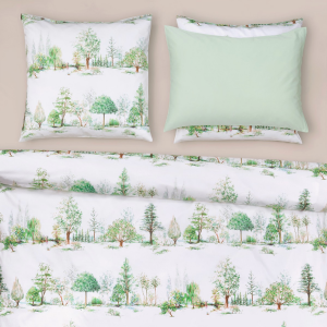 Satin Bettwäsche Trees