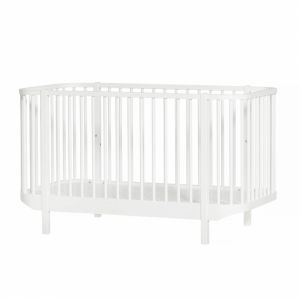 Wood Baby- und Kinderbett, weiss