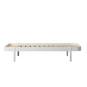 Wood Lounger Bett weiss