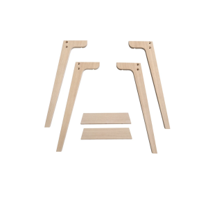 Extra Tischbeinset für Wood Schreibtisch 72,6 cm