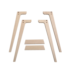 Extra Tischbeinset für Wood Schreibtisch 66 cm