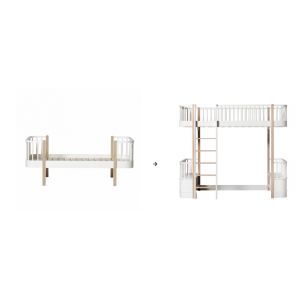 Original Einzelbett/Juniorbett zum Hochbett