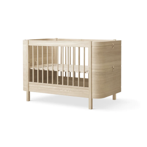 Wood Mini+ Babybett inkl. Umbauset zum Juniorbett, eiche