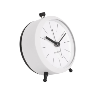 Wecker Button - white
