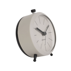 Wecker Button - warm grey