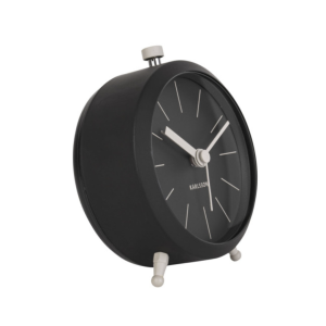 Wecker Button - black