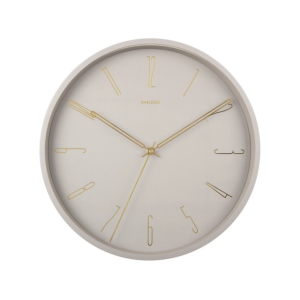 Wanduhr Belle Numbers - warm grey