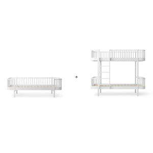 Umbauset - Original Bettsofa zum Etagenbett, weiß