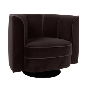 Loungesessel FLOWER - black