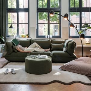 SUMO ECKSOFA - boucle leaf green