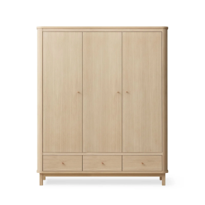 Wood Kleiderschrank 3-türig, eiche