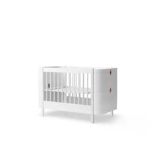 Wood Mini+ Babybett inkl. Umbauset zum Juniorbett, weiss
