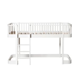 Wood Original halbhohes Hochbett, weiss