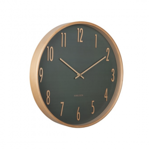 Wanduhr Gracil - jungle green