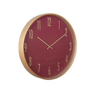Wanduhr Gracil - blush red