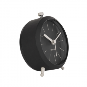 Wecker Button - black